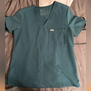 Teal Figs Scrub Top